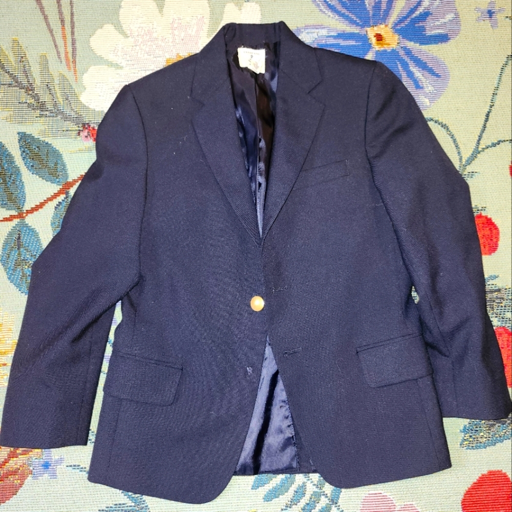 Lands End Boys School Uniform Blazer Navy size 8